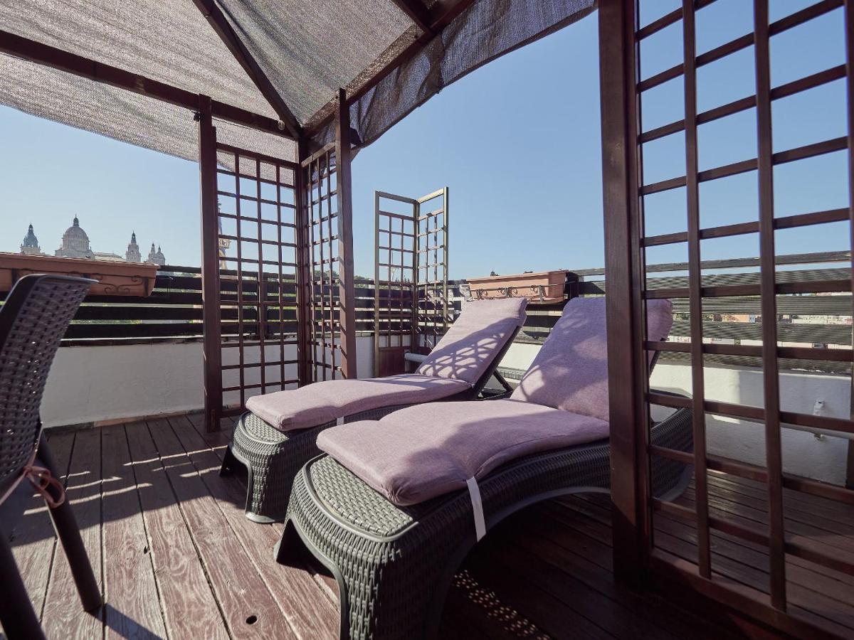 Apartamento Unique Cozy Scenic Penthouse Barcelona Exterior foto